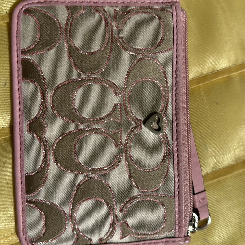 Coach key chain / card holder